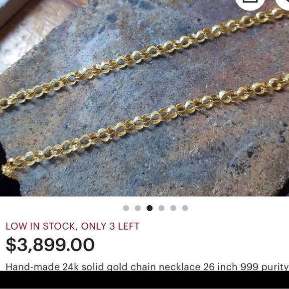 24k gold chain necklace - Picture 8 of 8